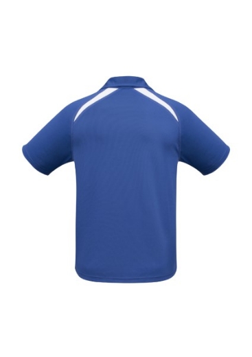 Picture of Biz Collection Mens Splice Polo Shirt 100% Bizcool Breathable Polyester Mesh Knit