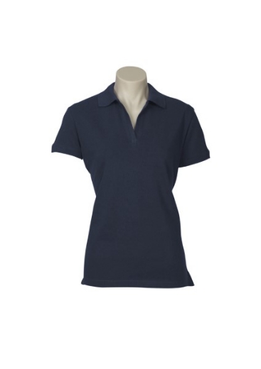 Picture of Biz Collection Ladies Oceana Polo Shirt Cotton Rich 96% Cotton 4% Elastane Pique Knit