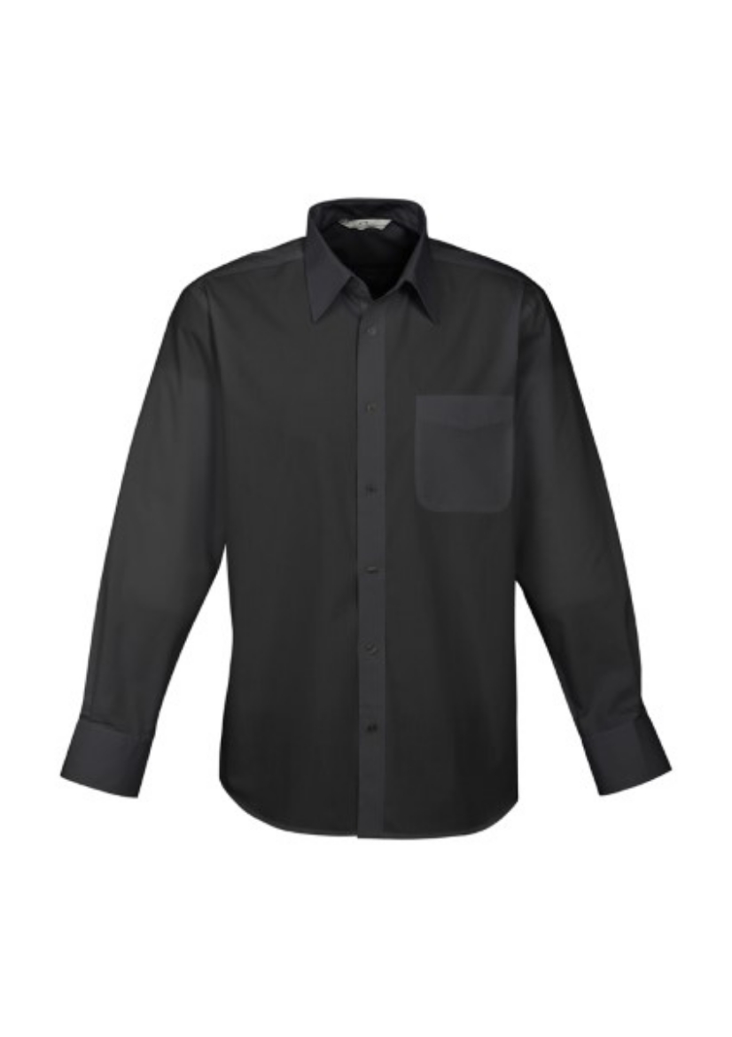 Picture of Biz Collection Mens Base Shirt Long Sleeve 65% Polyester 35% Cotton Poplin