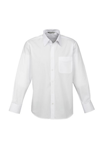 Picture of Biz Collection Mens Base Shirt Long Sleeve 65% Polyester 35% Cotton Poplin