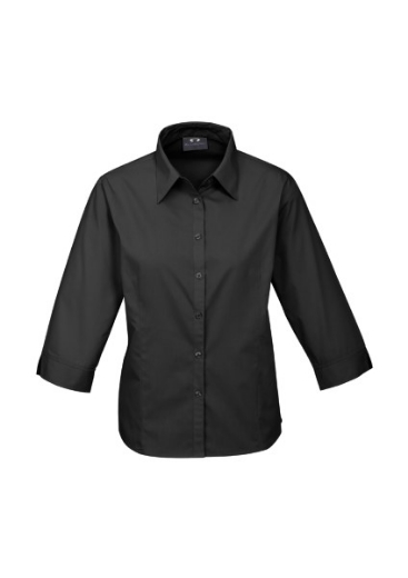 Picture of Biz Collection Ladies Base Shirt 3/4 Sleeve 65% Polyester 35% Cotton Poplin