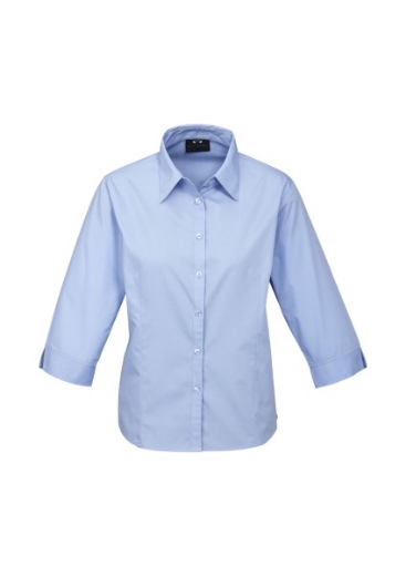 Picture of Biz Collection Ladies Base Shirt 3/4 Sleeve 65% Polyester 35% Cotton Poplin