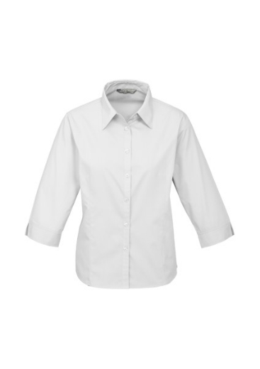 Picture of Biz Collection Ladies Base Shirt 3/4 Sleeve 65% Polyester 35% Cotton Poplin
