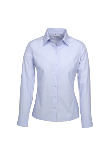 Picture of Biz Collection Ladies Ambassador Stripe Shirt Long Sleeve 75% Polyester 25% Cotton, yarn dyed