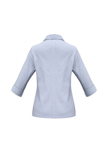 Picture of Biz Collection Ladies Ambassador Stripe Shirt 3/4 Sleeve 75% Polyester 25% Cotton, yarn dyed