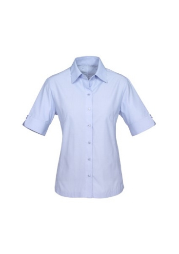 Picture of Biz Collection Ladies Ambassador Stripe Shirt Short Sleeve 75% Polyester 25% Cotton, yarn dyed