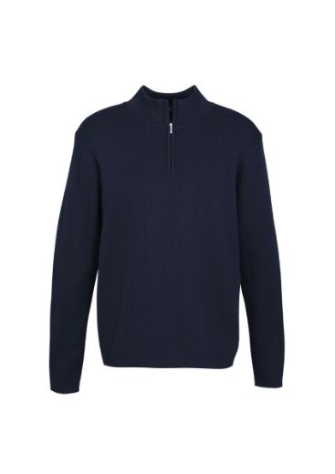 Picture of Biz Collection 1/2 Zip Pullover Wool Rich 80% Merino Wool 20% Acrylic