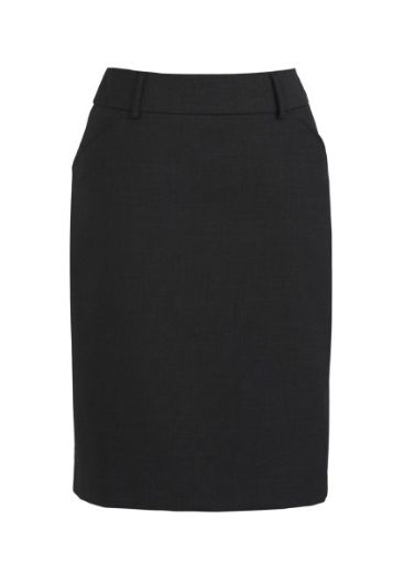 Picture of Biz Corporates Ladies Multi Pleat Comfort Wool Stretch Skirt