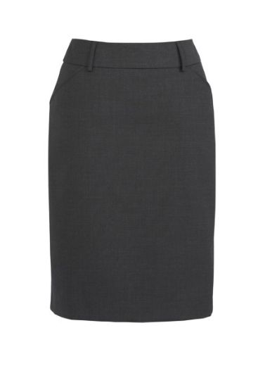 Picture of Biz Corporates Ladies Multi Pleat Comfort Wool Stretch Skirt