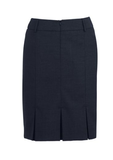 Picture of Biz Corporates Ladies Multi Pleat Comfort Wool Stretch Skirt