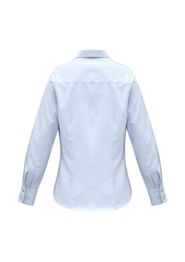 Picture of Biz Collection Ladies Luxe Shirt Long Sleeve 100% Cotton mini herringbone