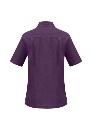 Picture of Biz Collection Ladies Oasis Shirt Action Back Overblouse Short Sleeve 100% breathable comfortcool polyester