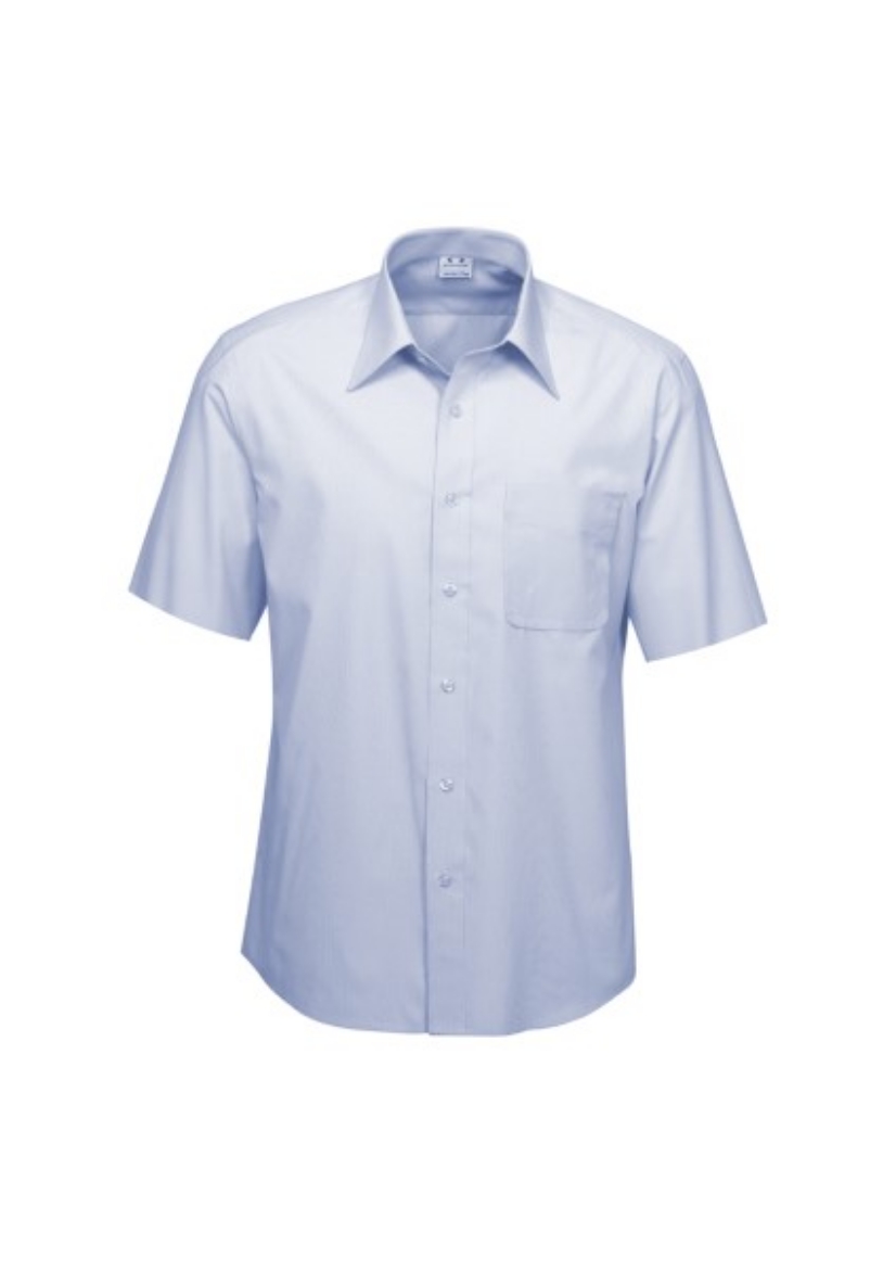 Picture of Biz Collection Mens Ambassador Stripe Shirt Short Sleeve 75% Polyester 25% Cotton, yarn dyed