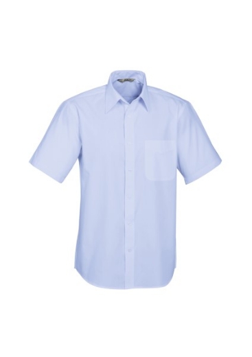 Picture of Biz Collection Mens Base Shirt Short Sleeve 65% Polyester 35% Cotton Poplin
