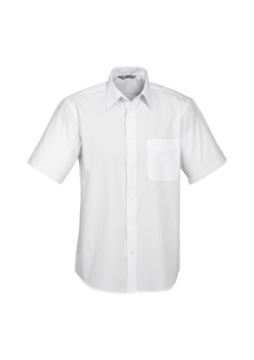 Picture of Biz Collection Mens Base Shirt Short Sleeve 65% Polyester 35% Cotton Poplin