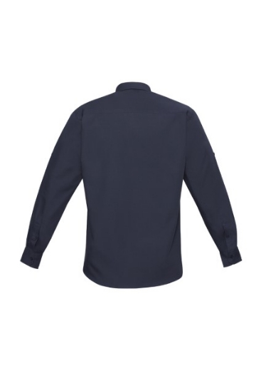 Picture of Biz Collection Mens Bondi Shirt Roll-Up Long Sleeve 65% Polyester 35% Cotton Poplin