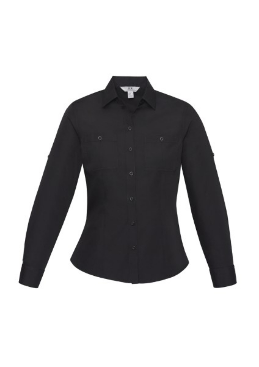 Picture of Biz Collection Ladies Bondi Shirt Roll-Up Long Sleeve 65% Polyester 35% Cotton Poplin