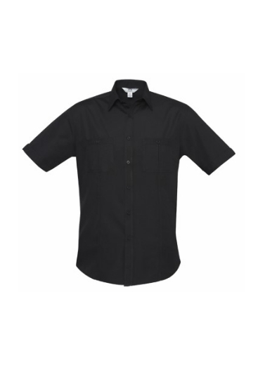 Picture of Biz Collection Mens Bondi Shirt Short Sleeve 65% Polyester 35% Cotton Poplin