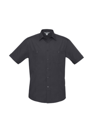 Picture of Biz Collection Mens Bondi Shirt Short Sleeve 65% Polyester 35% Cotton Poplin