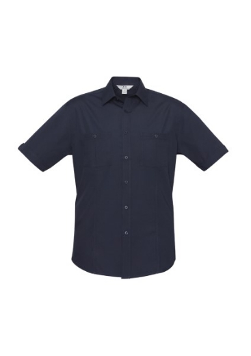 Picture of Biz Collection Mens Bondi Shirt Short Sleeve 65% Polyester 35% Cotton Poplin