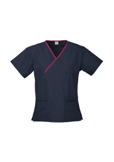 Picture of Biz Collection Ladies Cross Over Scrub Top