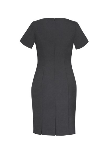 Picture of Biz Corporates Ladies Shift Dress Short Sleeve Wool Stretch