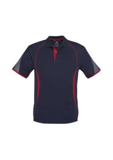 Picture of Biz Collection Mens Razor Polo Shirt 100% Bizcool breathable polyester