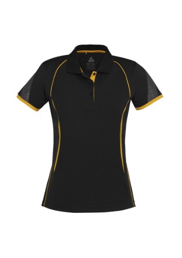 Picture of Biz Collection Ladies Razor Polo Shirt 100% Bizcool breathable polyester