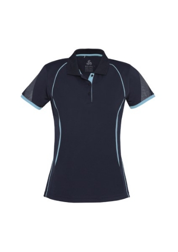 Picture of Biz Collection Ladies Razor Polo Shirt 100% Bizcool breathable polyester