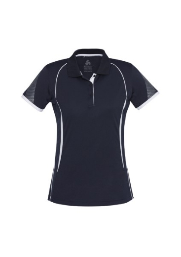 Picture of Biz Collection Ladies Razor Polo Shirt 100% Bizcool breathable polyester