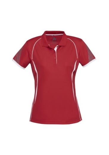 Picture of Biz Collection Ladies Razor Polo Shirt 100% Bizcool breathable polyester