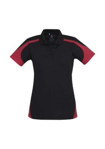 Picture of Biz Collection Ladies Talon Polo Shirt 100% Bizcool Mesh breathable polyester