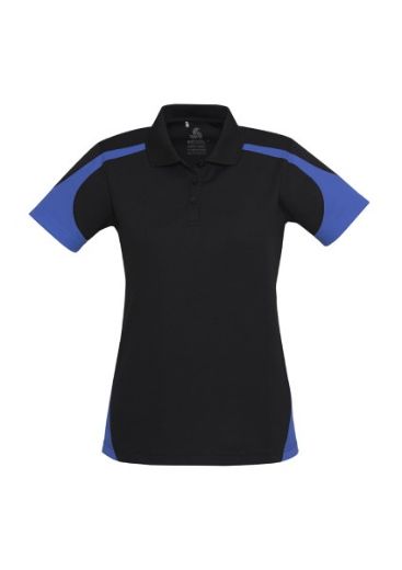 Picture of Biz Collection Ladies Talon Polo Shirt 100% Bizcool Mesh breathable polyester