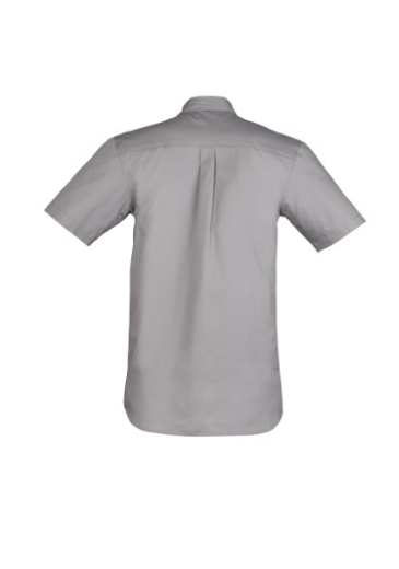 Picture of Syzmik Mens Light Weight Tradie Shirt 100% Cotton Short Sleeve