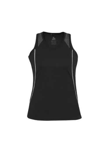 Picture of Biz Collection Ladies Razor Singlet 100% Bizcool breathable polyester