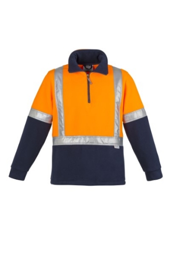 Picture of Syzmik Mens Fleece Jumper with H Pattern Reflective Tape