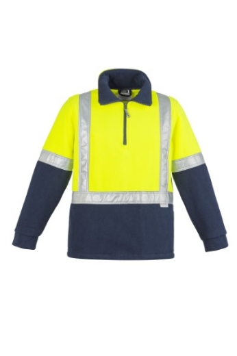 Picture of Syzmik Mens Fleece Jumper with H Pattern Reflective Tape