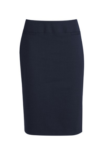Picture of Biz Corporates Ladies Relaxed Fit Lined Comfort Wool Stretch Skirt