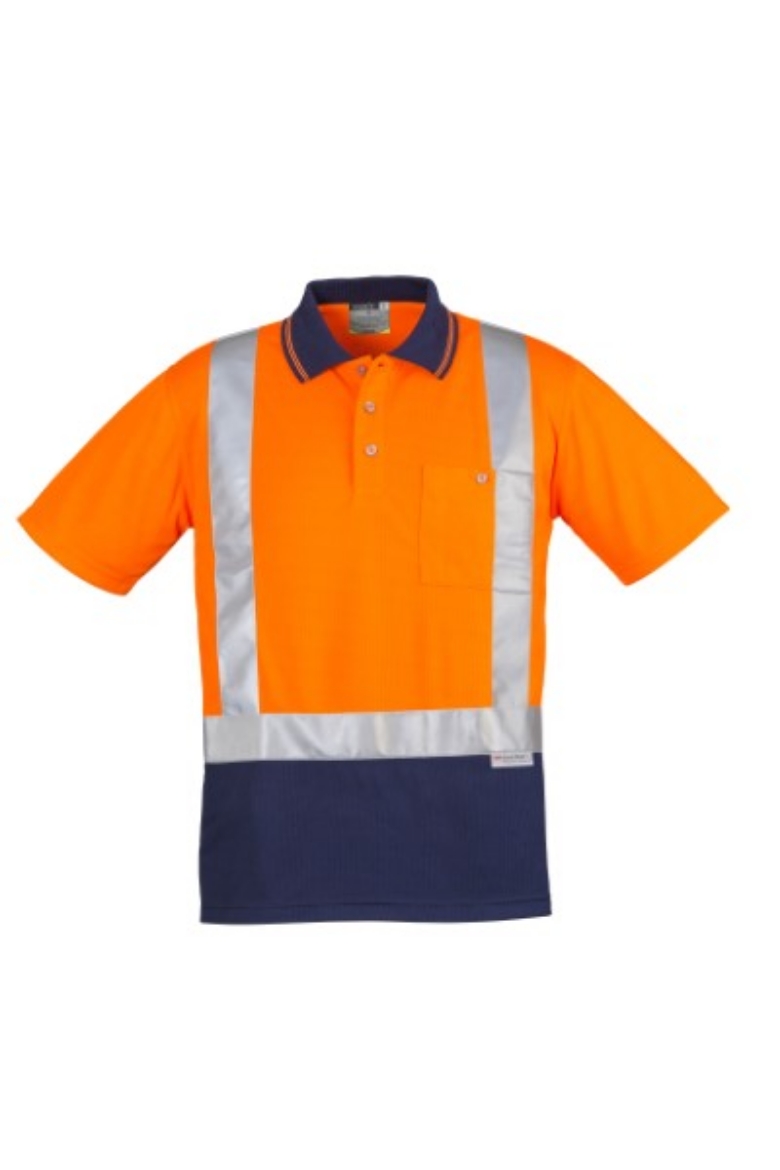 Picture of Syzmik Mens Day/Night 2 Tone 100% Polyester Short Sleeve Polo Shirt