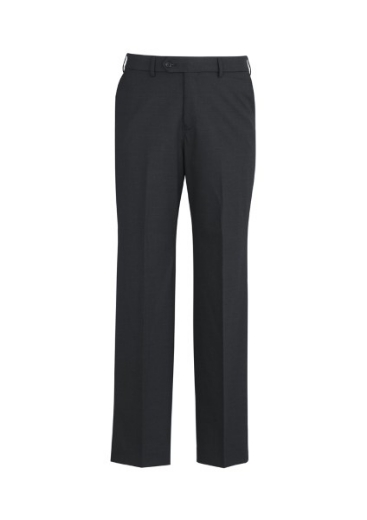 Picture of Biz Corporates Mens Comfort Adjustable Wool Flat Front Pant