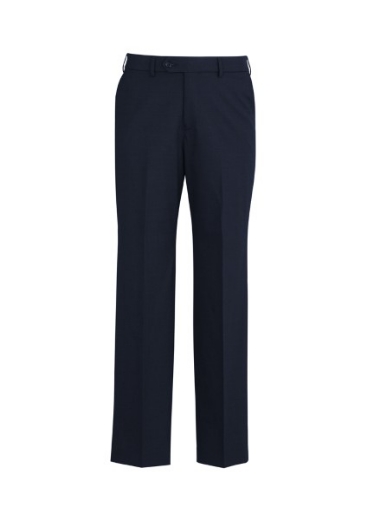Picture of Biz Corporates Mens Comfort Adjustable Wool Flat Front Pant