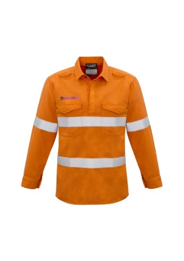 Picture of Syzmik Flame Resistant Shirt Closed front with Reflective Tape HRC1