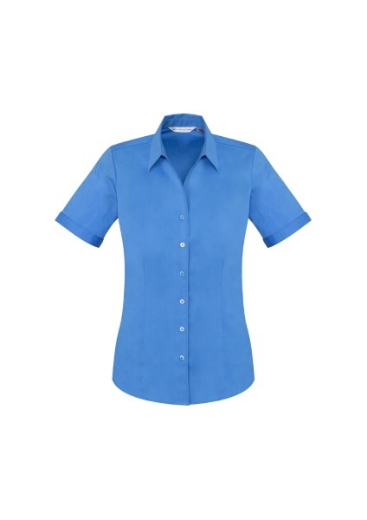 Picture of Biz Collection Ladies Monaco Shirt Short Sleeve Cotton Rich
