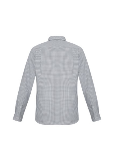 Picture of Biz Collection Mens Ellison Check Shirt Long Sleeve 55% Cotton 45% Polyester