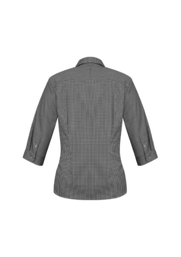 Picture of Biz Collection Ladies Ellison Check Shirt 3/4 Sleeve 55% Cotton 45% Polyester