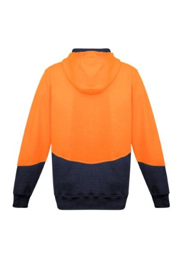 Picture of Syzmik Unisex Textured Jacquard Hoodie 2 Tone Hi Vis