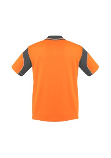 Picture of Syzmik Mens Aztec Hi Vis Polo Shirt 100% Polyester Short Sleeve