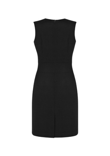 Picture of Biz Corporates Ladies Sleeveless V Neck Dress Cool Stretch