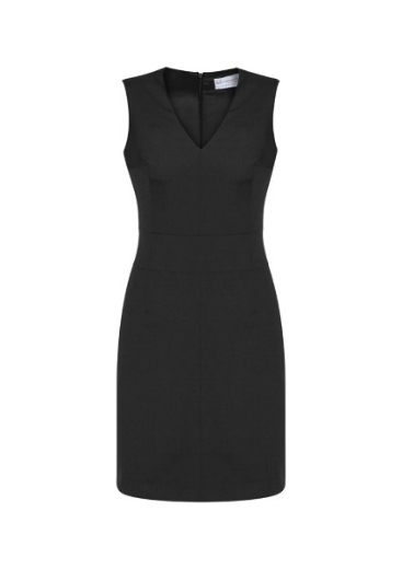 Picture of Biz Corporates Ladies Sleeveless V Neck Dress Cool Stretch