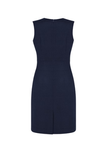 Picture of Biz Corporates Ladies Sleeveless V Neck Dress Cool Stretch